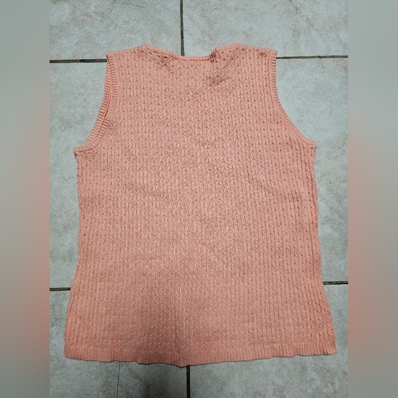 Crystal kobe sweater knit top shell sleeveless tank small - Picture 3 of 3